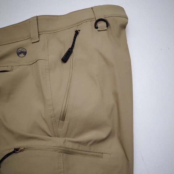 Wind River Men's Size 42/30 Tan Zipper & Button Closure Convertible Pants - Picture 9 of 16